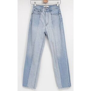 Abercrombie & Fitch Women's Blue Ankle Straight Jeans Ultra High Rise Size 26/2L